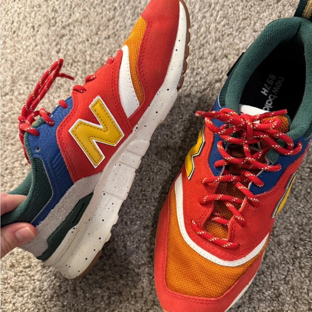 New Balance 997H Sneakers - Red, Orange, Green and Blue - Picture 3 of 11